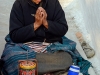 Praying devotee